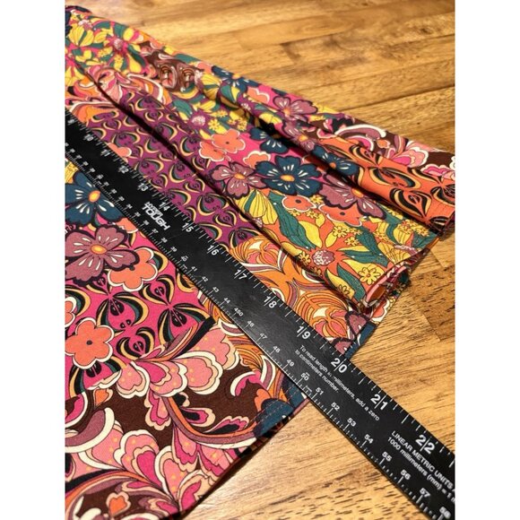 SALAAM Floral Multicolored Patchwork Skirt Casual Size Med. - Picture 9 of 9